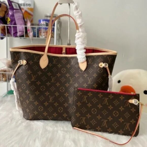 🔥🌶Louis Vuitton Monogram Neverfull MM tote bag - Picture 1 of 7